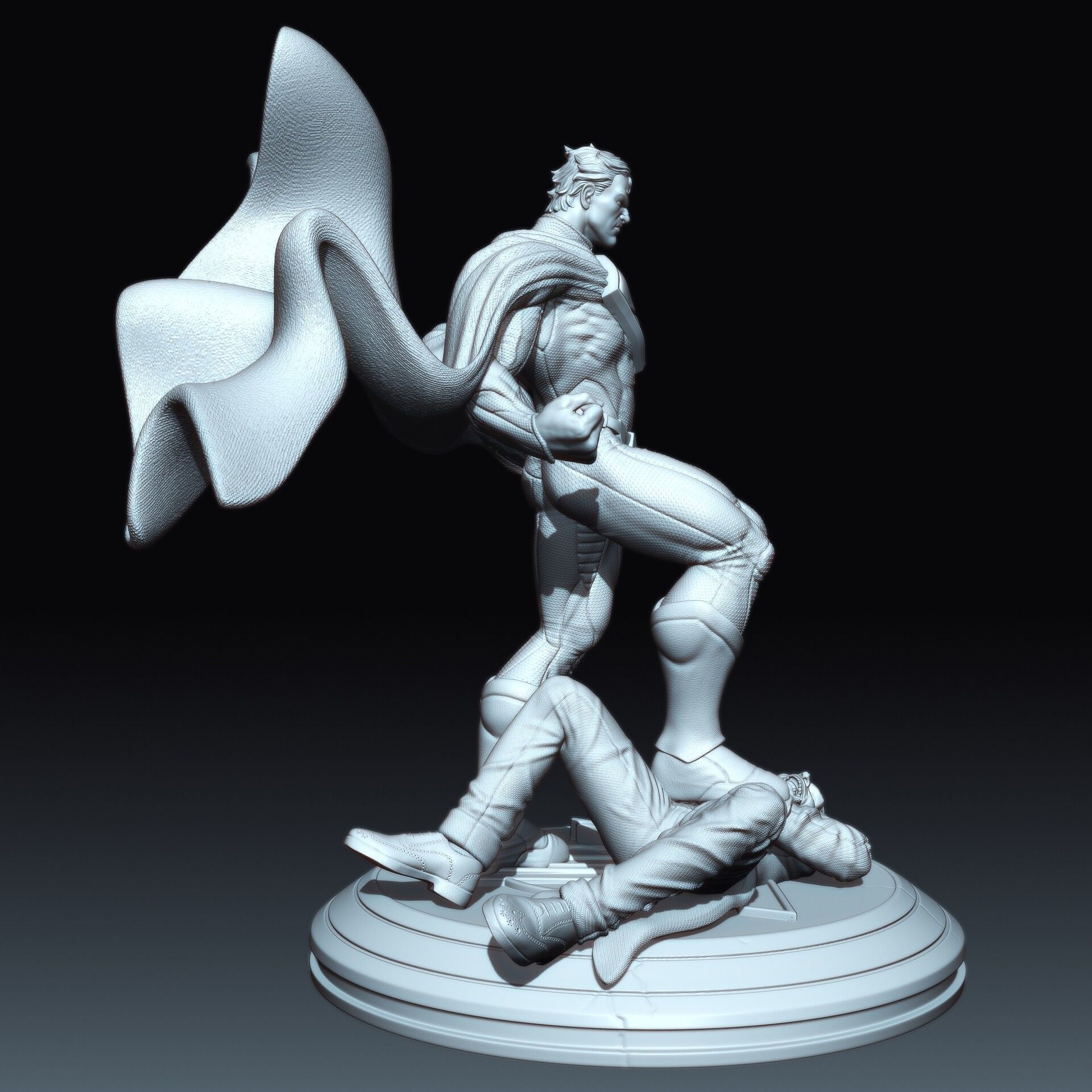 Superman kills Joker 3D print model_9