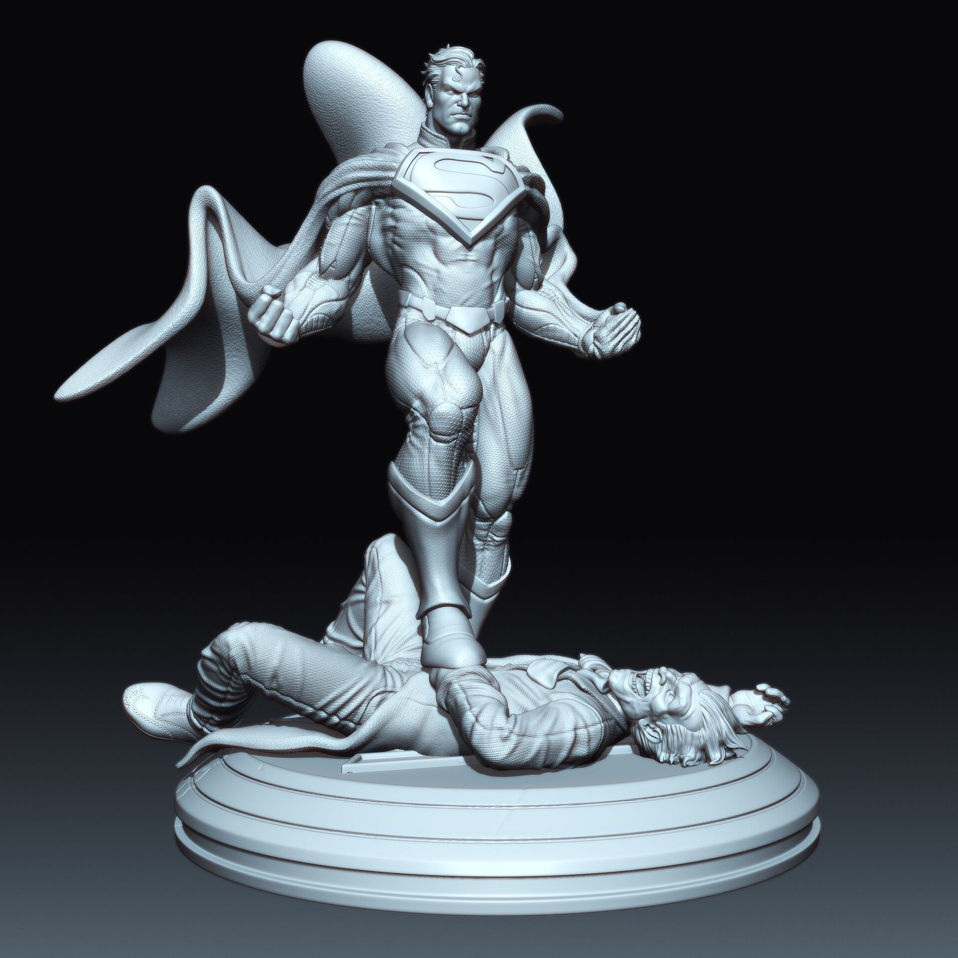 Superman kills Joker 3D print model_18