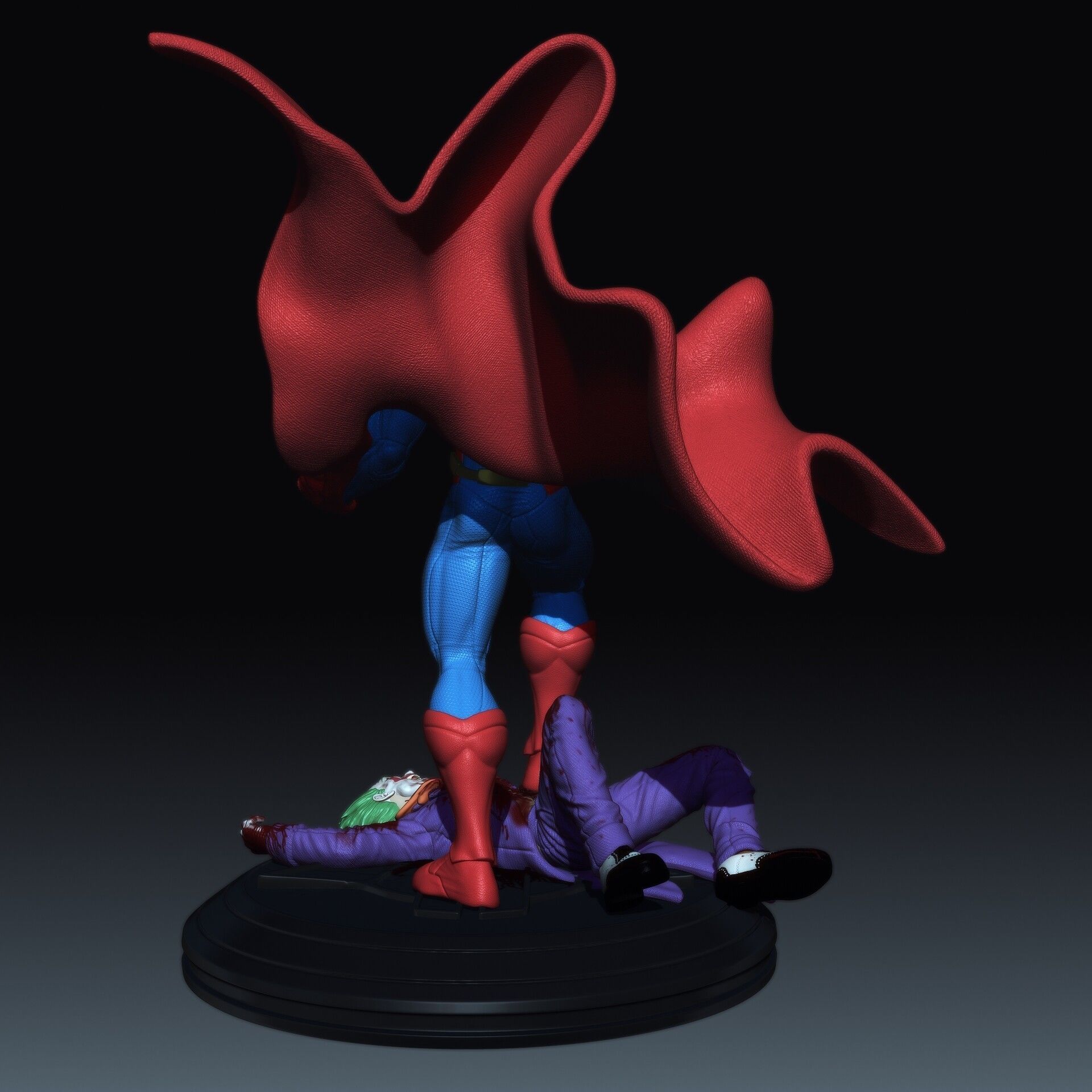 Superman kills Joker 3D print model_6