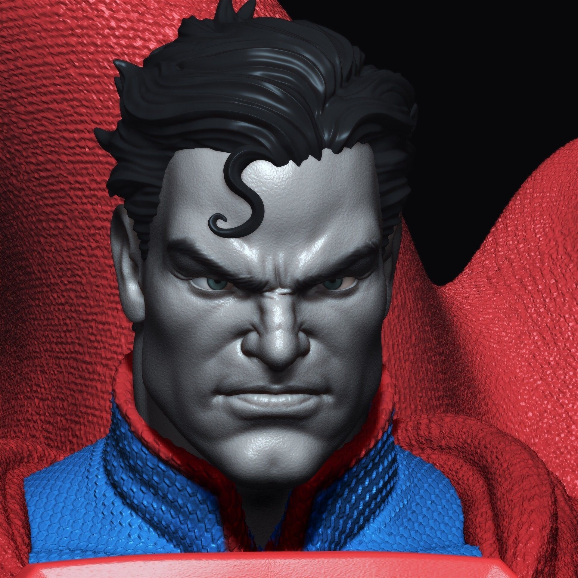 Superman kills Joker 3D print model_10