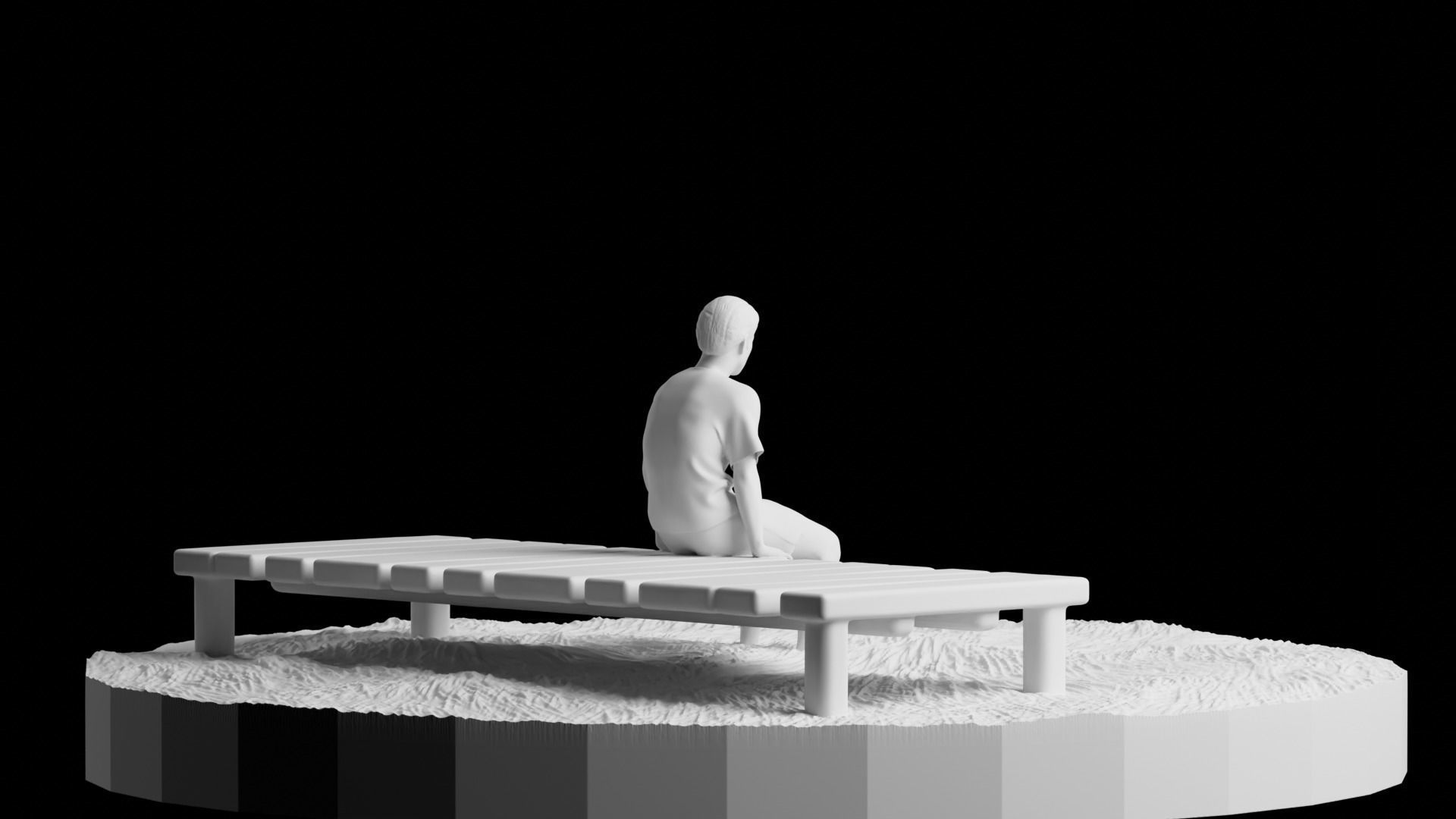 LOST SWIMMER 3D print model_4