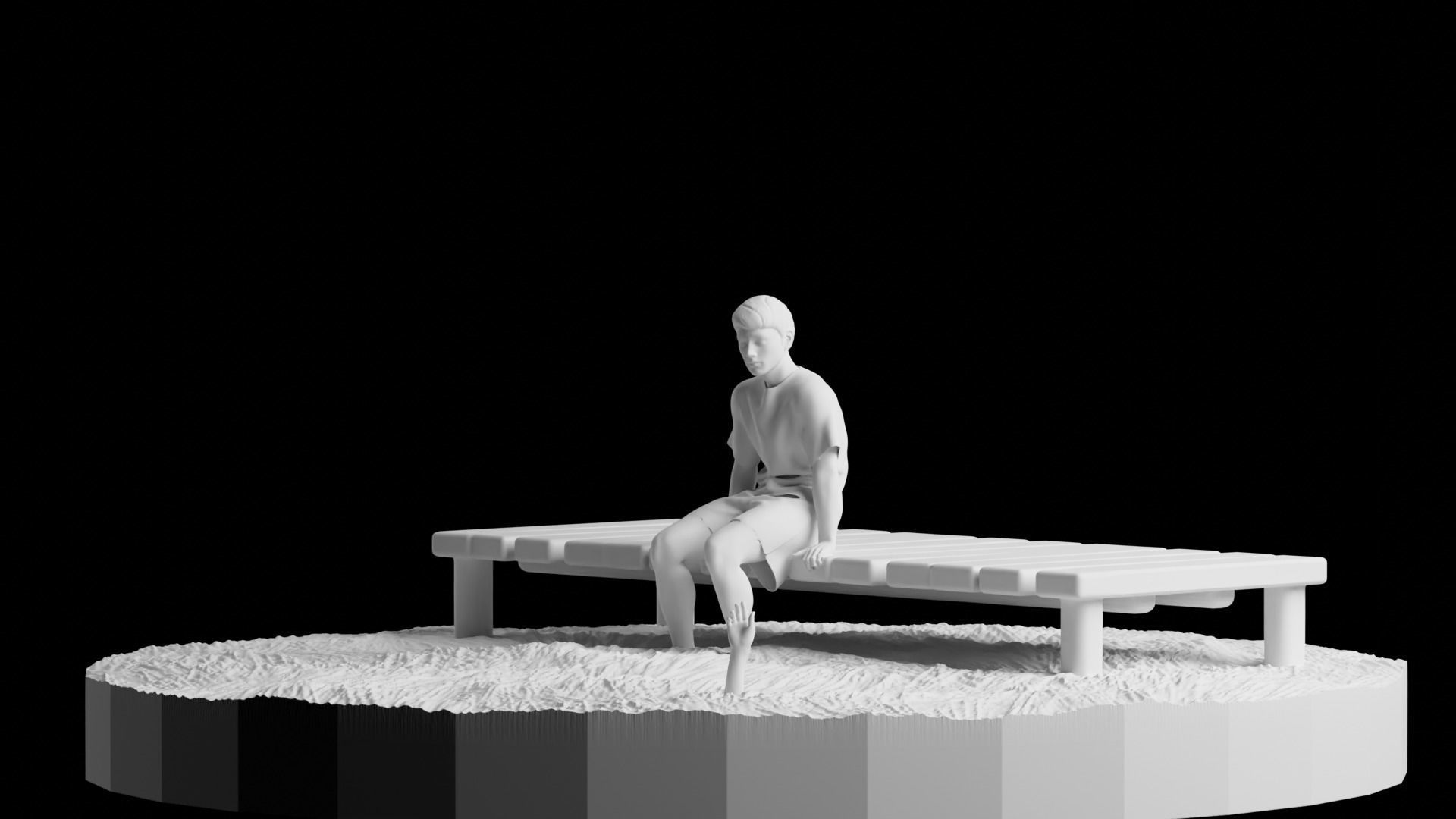 LOST SWIMMER 3D print model_8