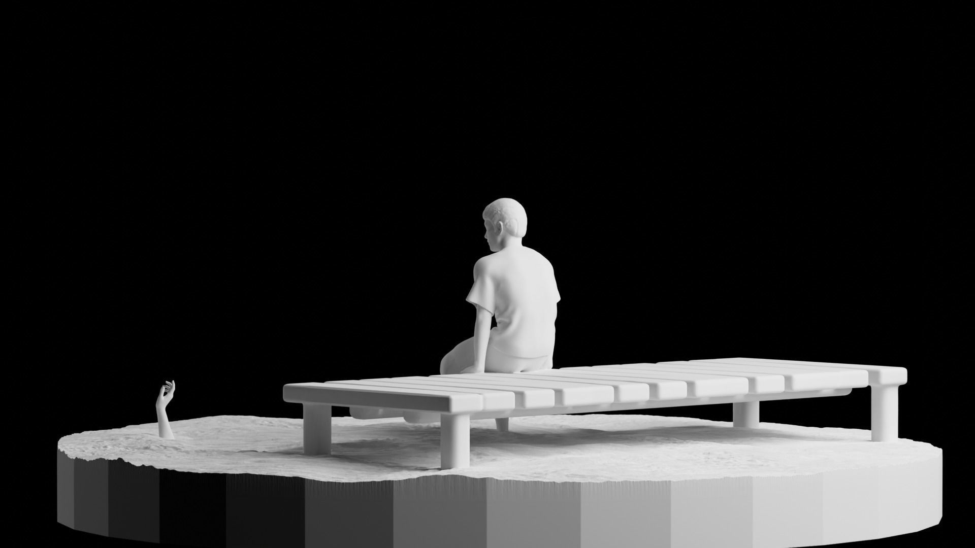 LOST SWIMMER 3D print model_6