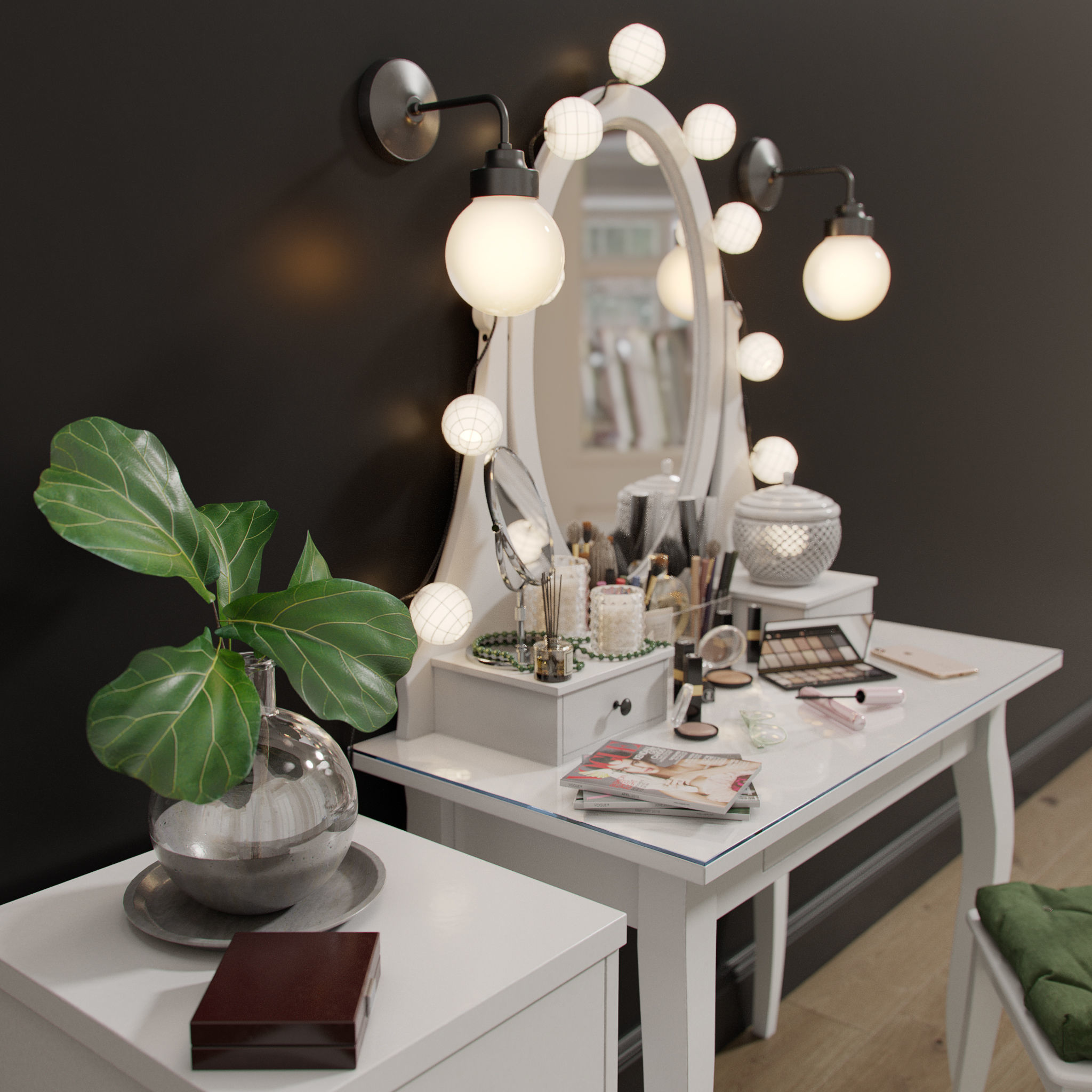 Dressing Table 03 3D model_11