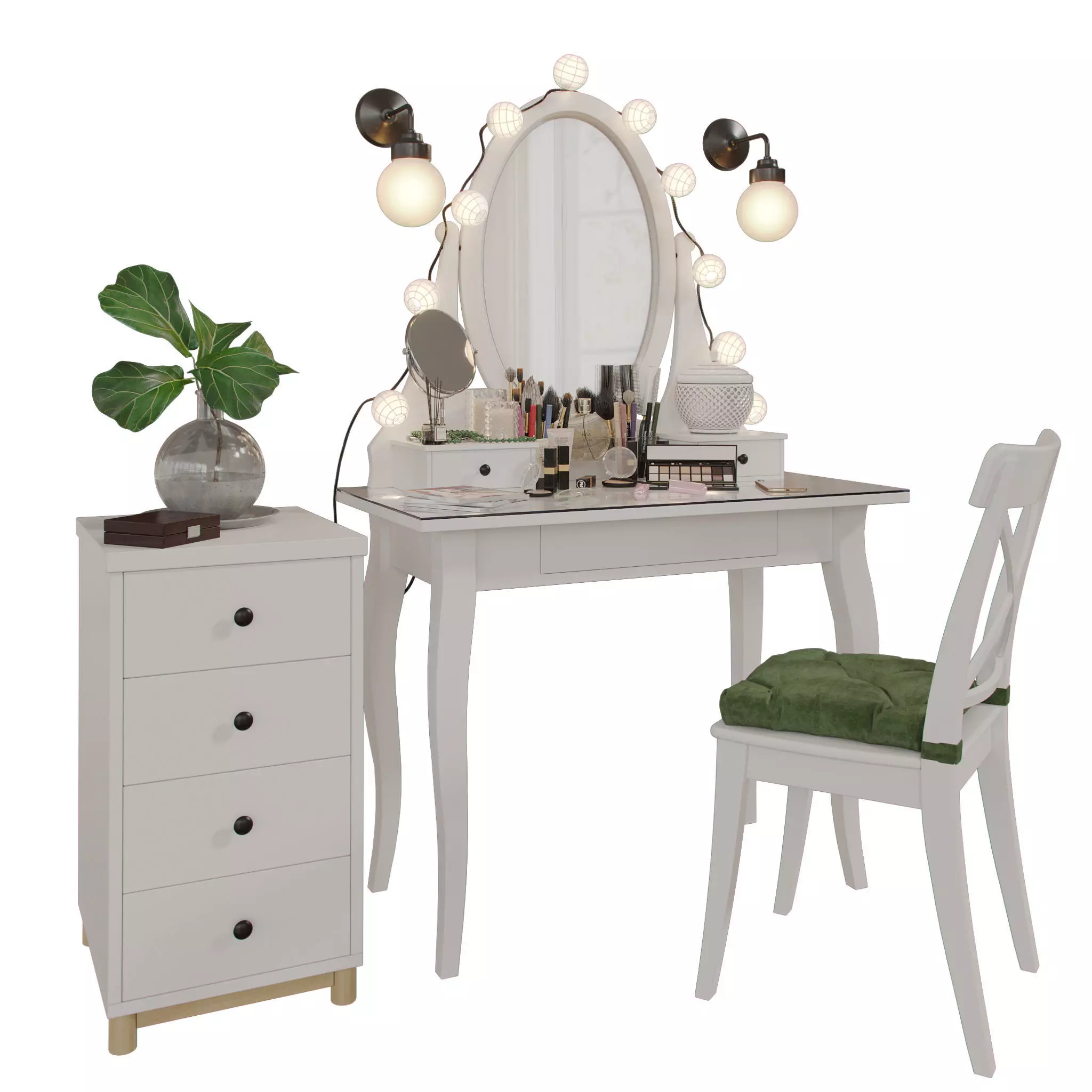 Dressing Table 03 3D model_0