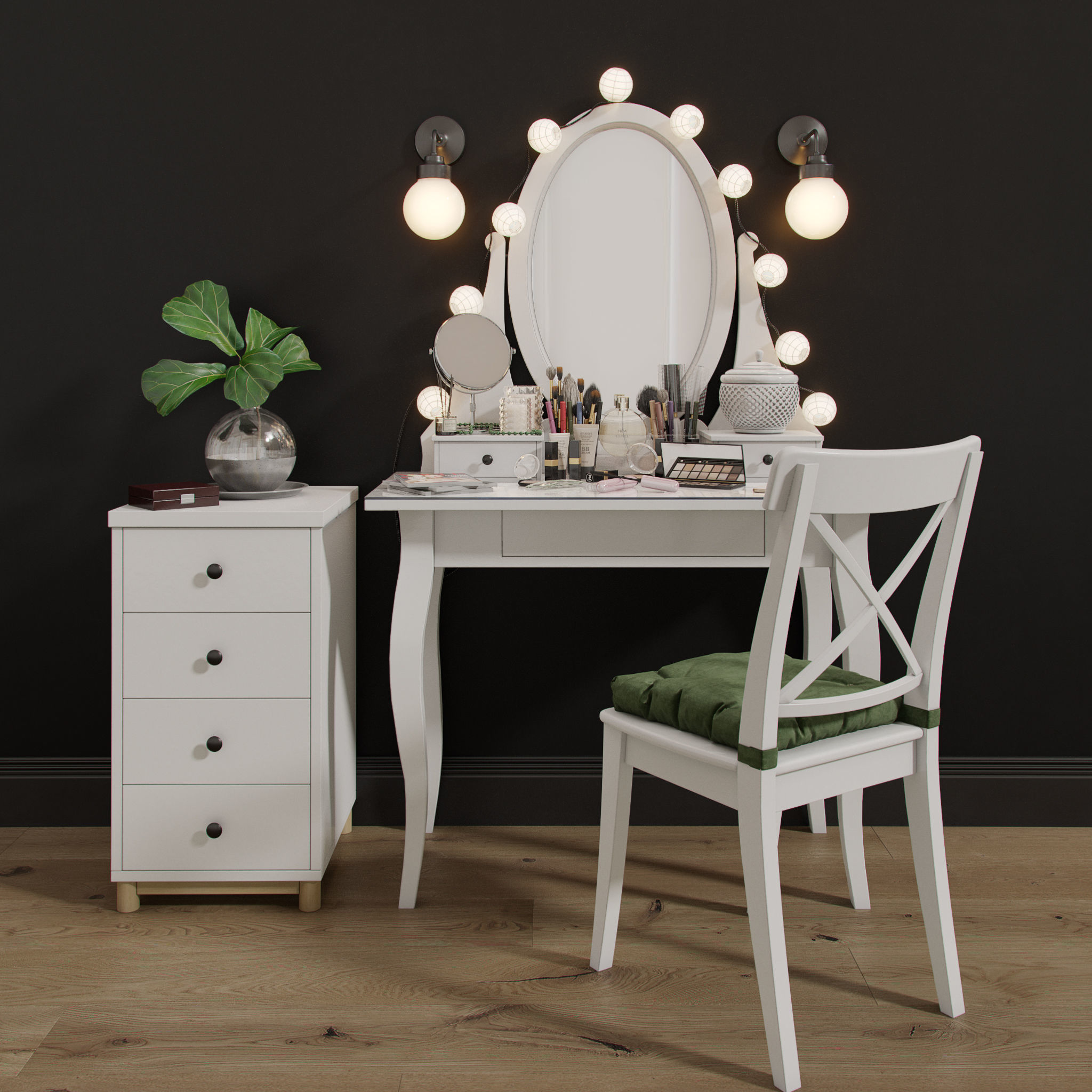 Dressing Table 03 3D model_3