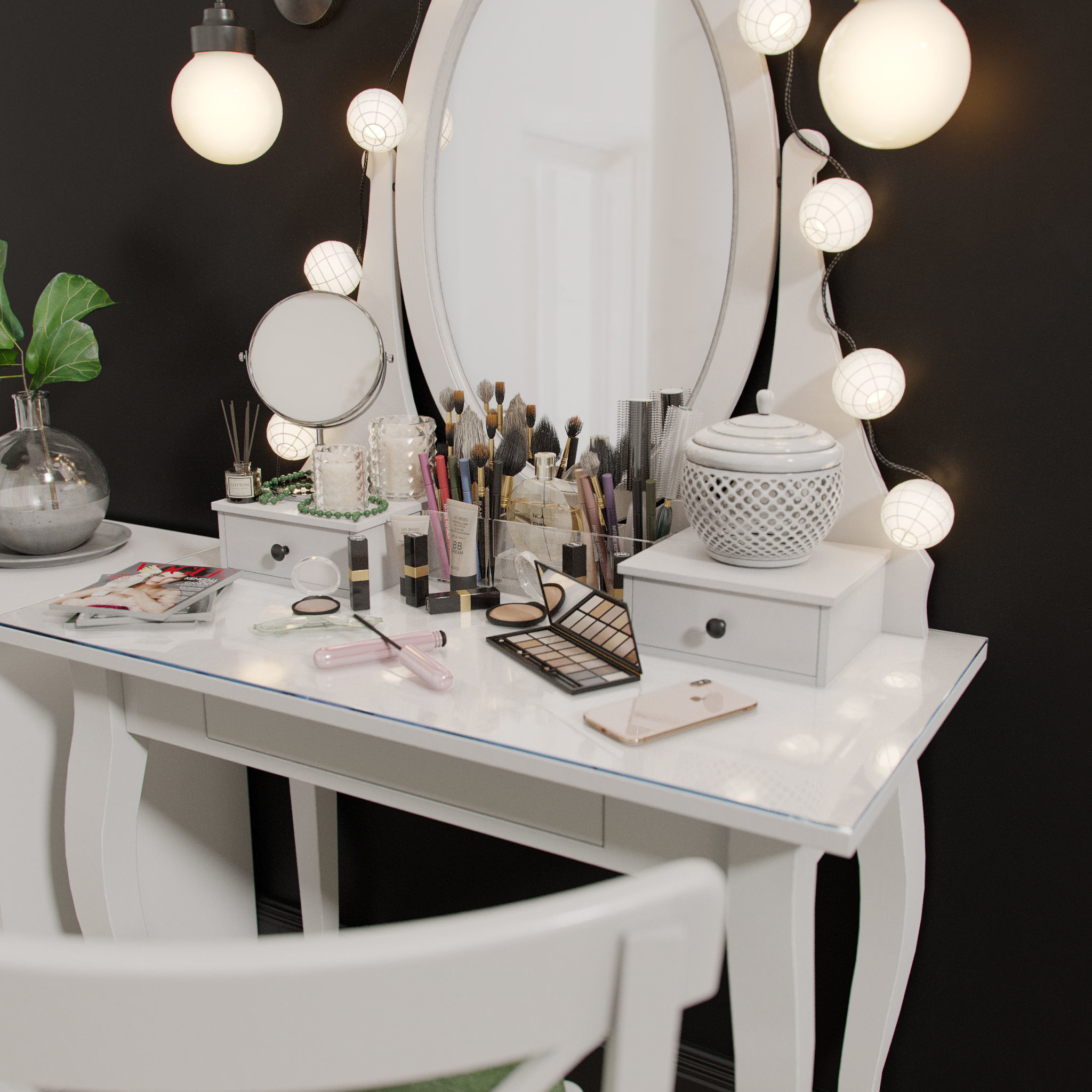 Dressing Table 03 3D model_7