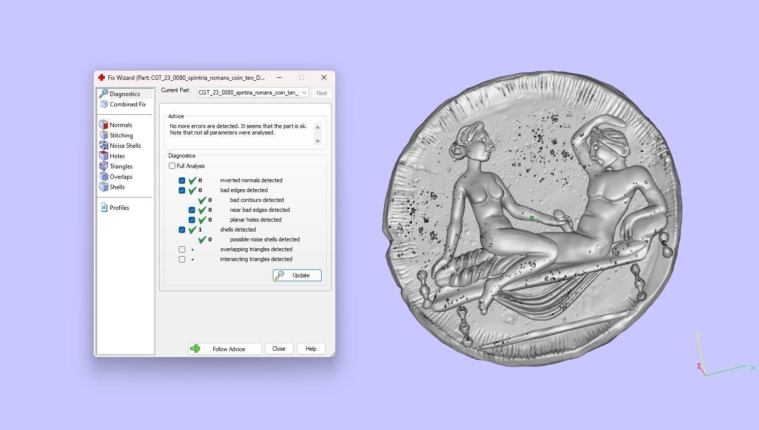 Spintria Rare Ancient Roman Token Antique Coin Number X 3D print model_7