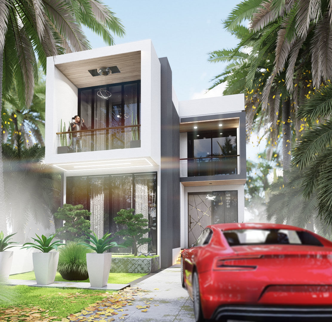 The Z house  villa 3D Model 3D model_1