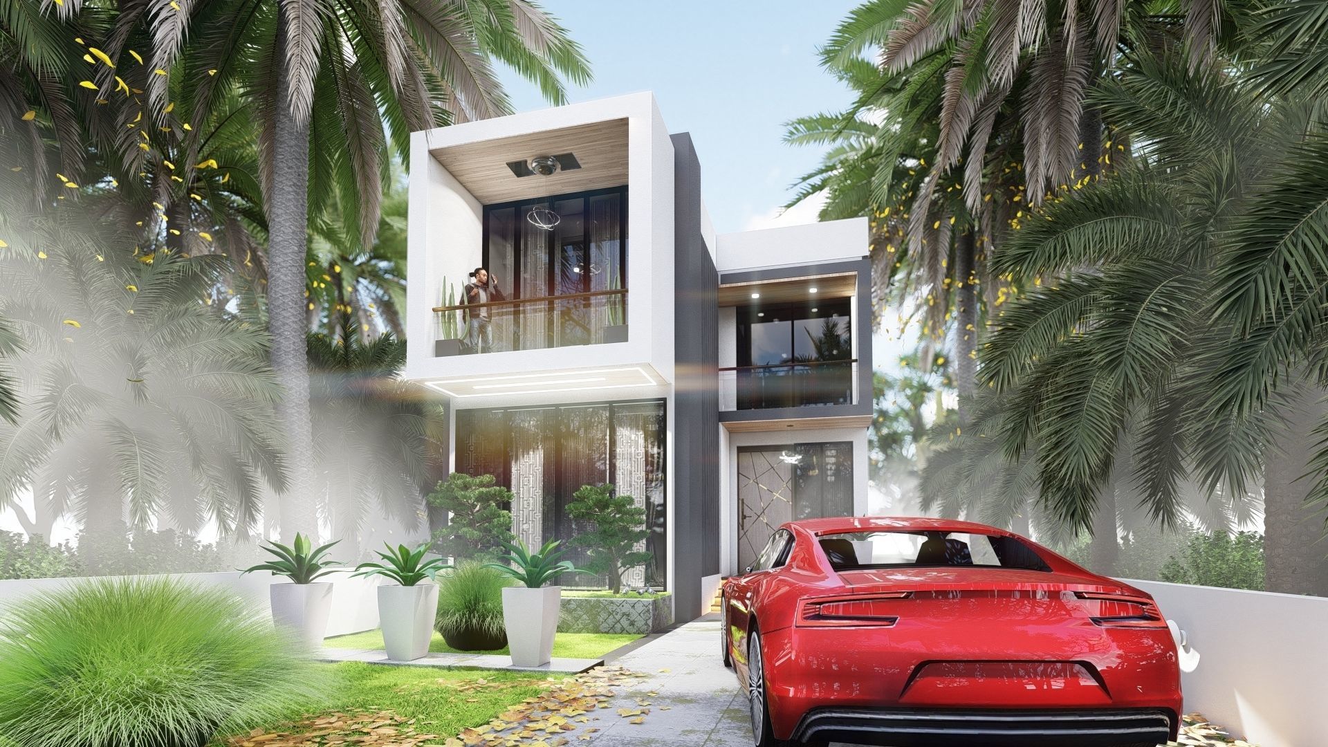 The Z house  villa 3D Model 3D model_2