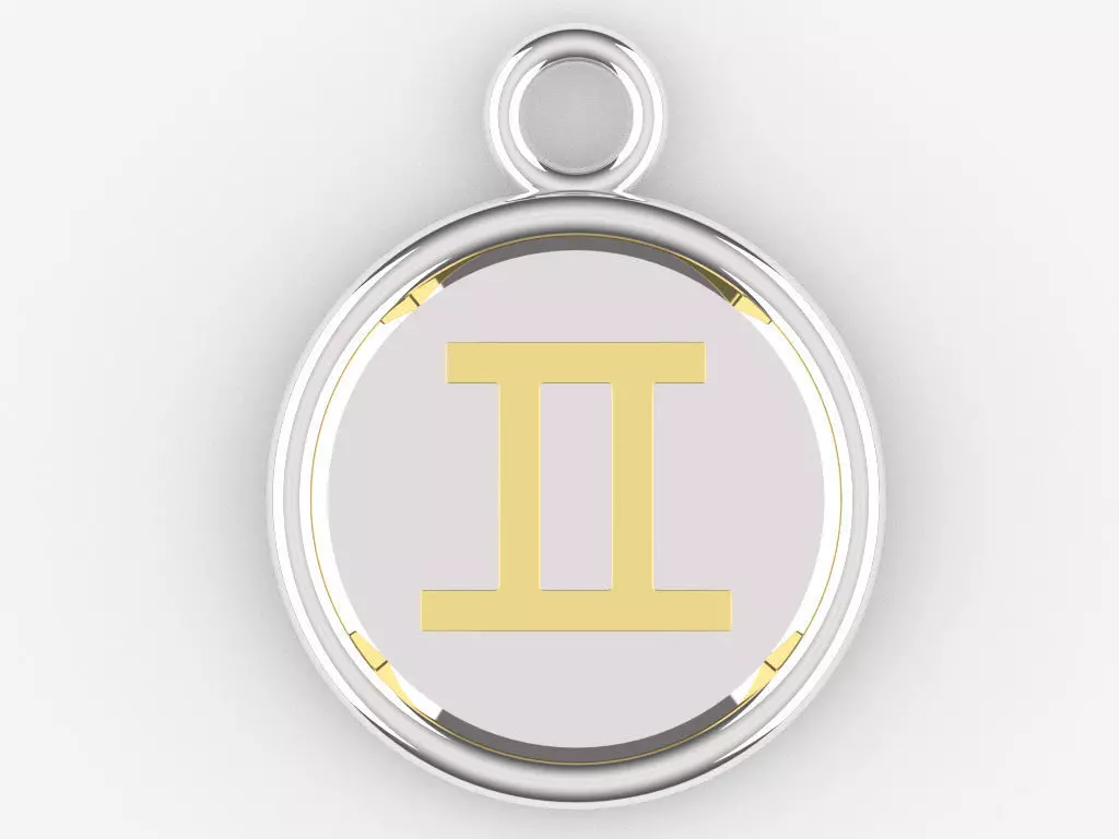 Gemini Pendant 2 3D print model_0