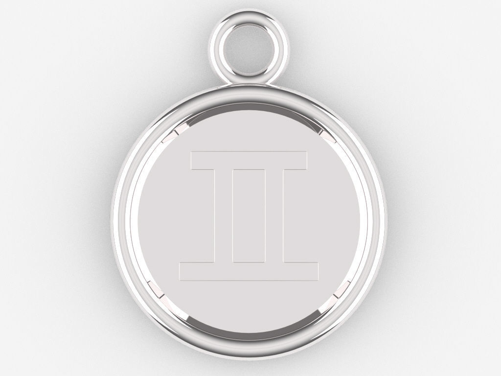 Gemini Pendant 2 3D print model_7