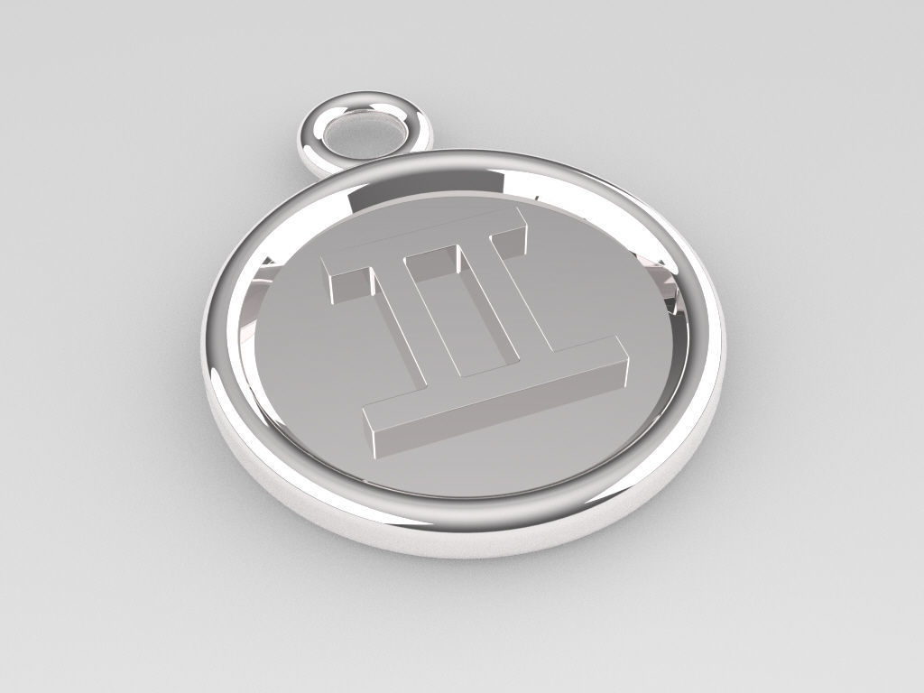 Gemini Pendant 2 3D print model_8