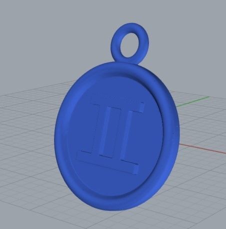 Gemini Pendant 2 3D print model_11