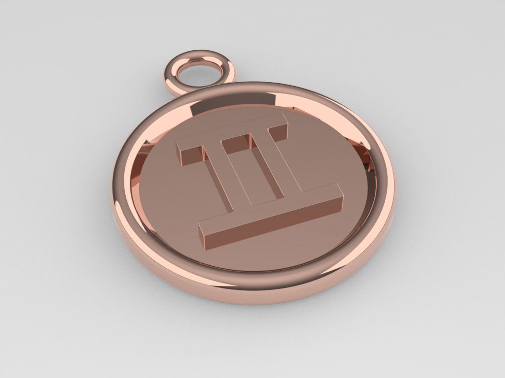 Gemini Pendant 2 3D print model_5
