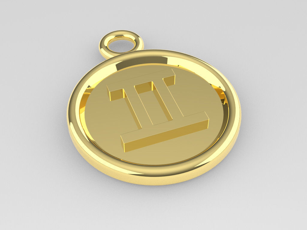 Gemini Pendant 2 3D print model_2