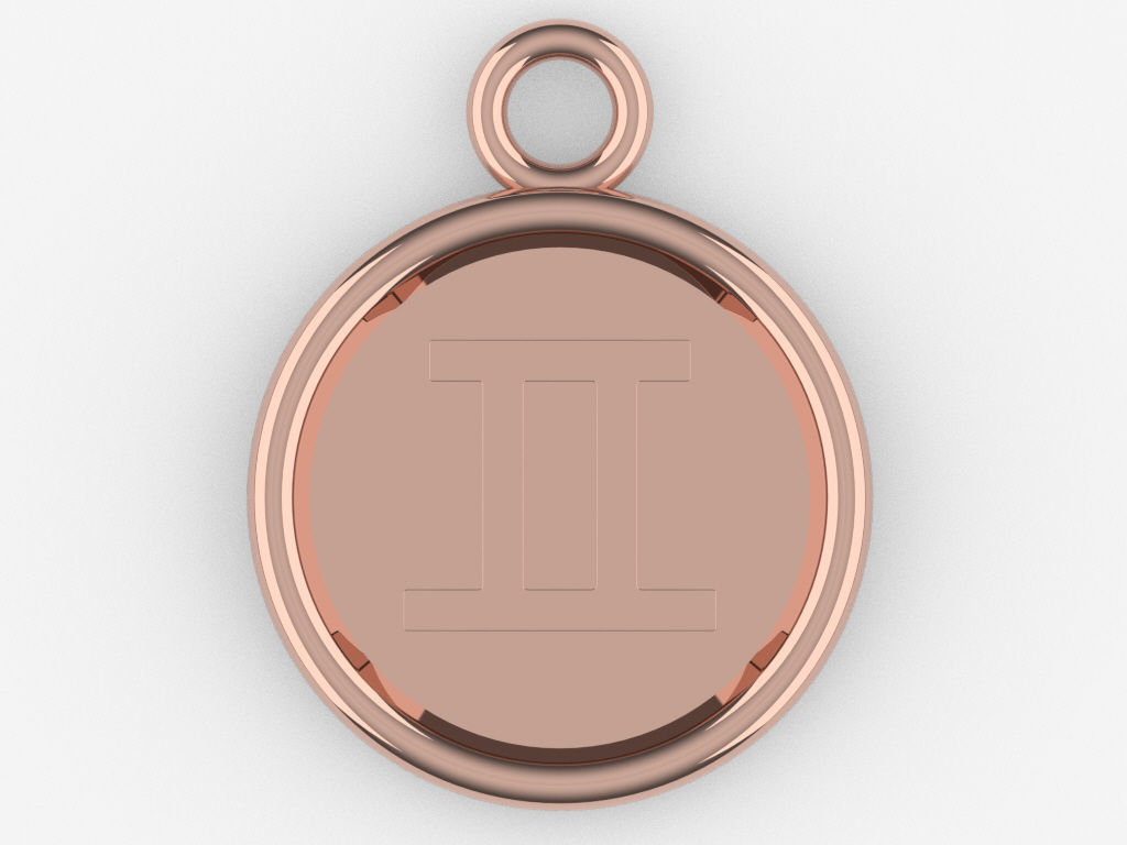 Gemini Pendant 2 3D print model_4