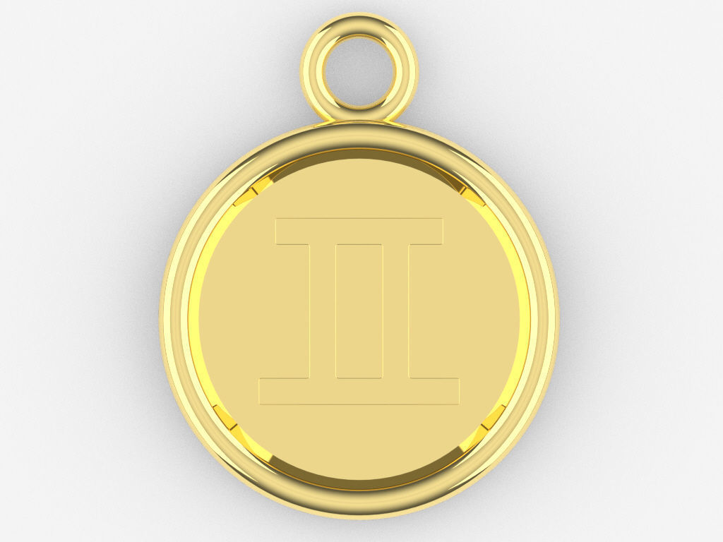 Gemini Pendant 2 3D print model_1