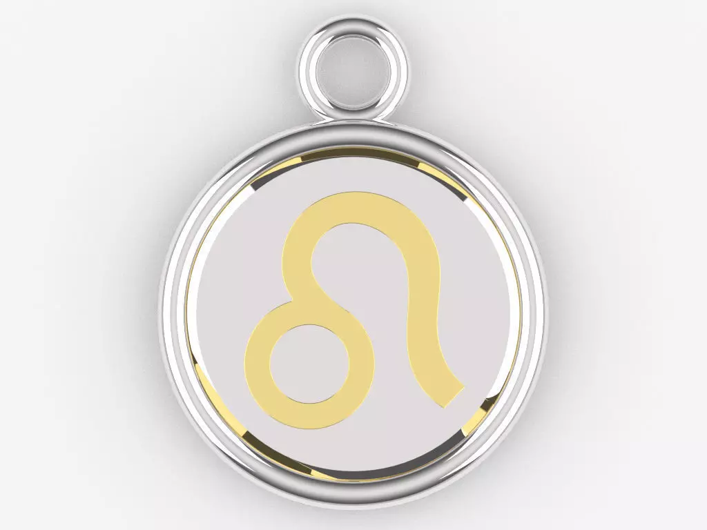 Leo Pendant 2 3D print model_0