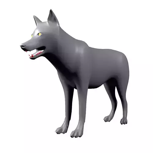 lobo low poly 3D model