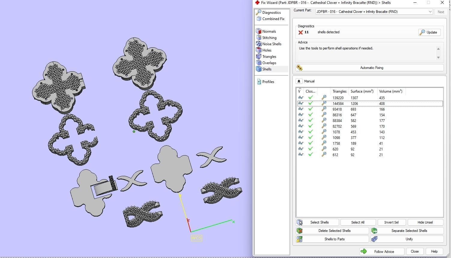 Custom Cathedral Cross Bracelet w Infinity Link Bracelet Link  3D print model_21