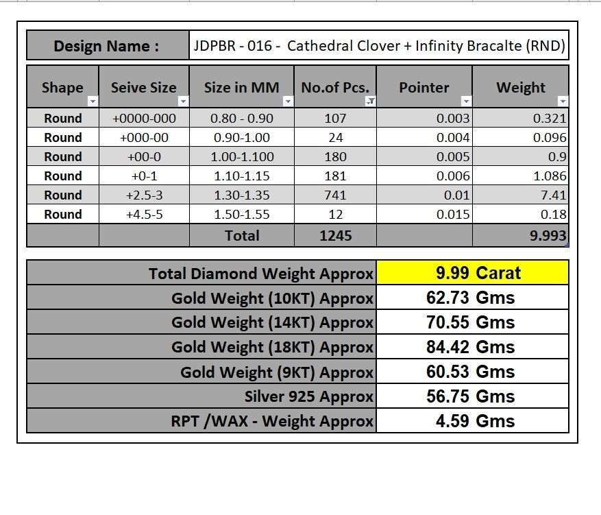 Custom Cathedral Cross Bracelet w Infinity Link Bracelet Link  3D print model_19