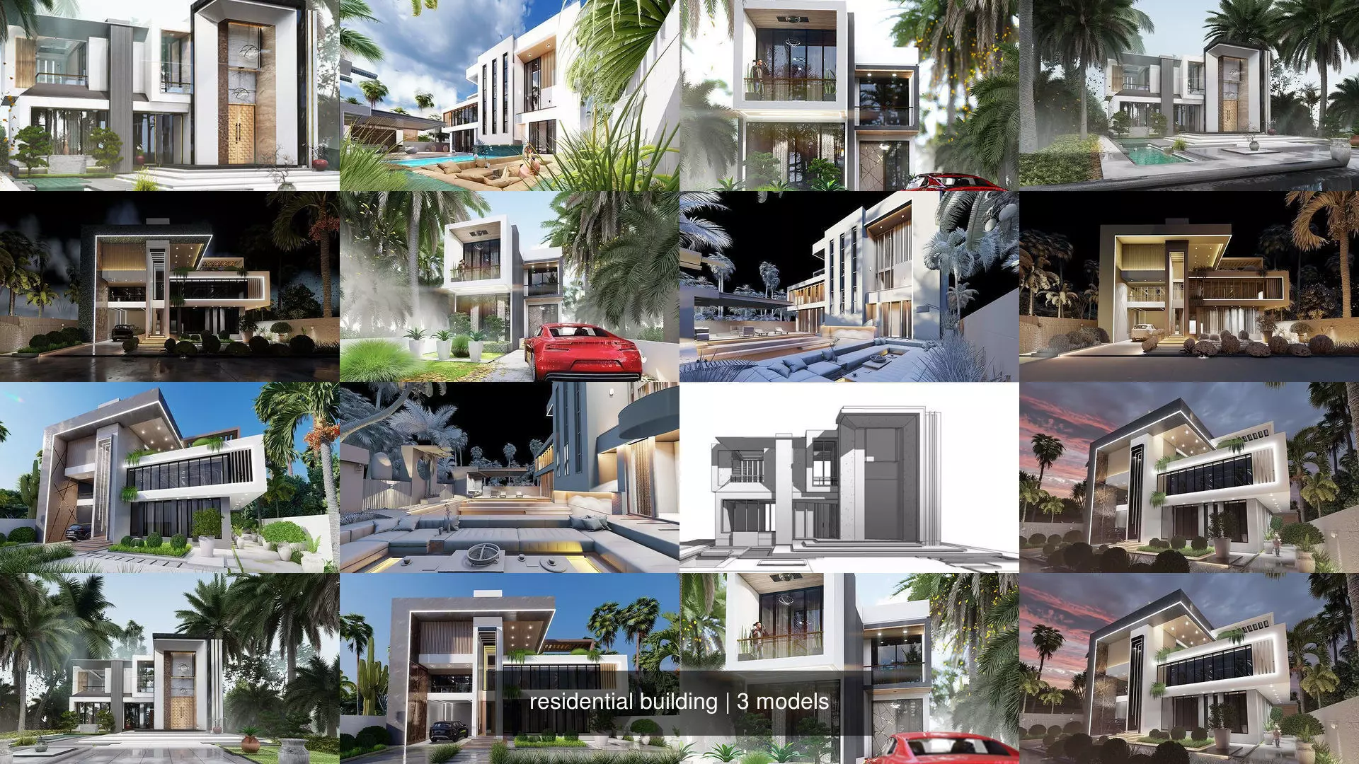 residential building 3D Model Collection_2