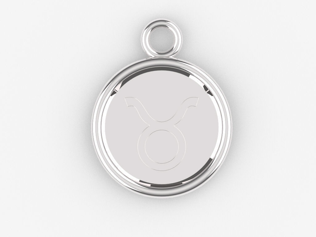 Taurus Pendant 2 3D print model_7
