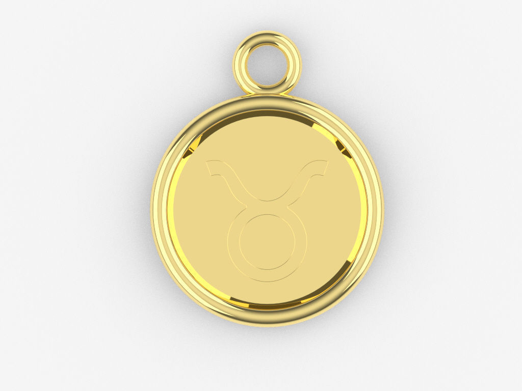 Taurus Pendant 2 3D print model_1