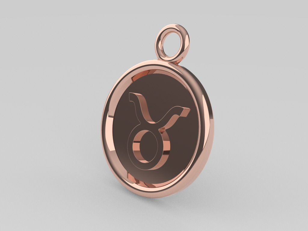 Taurus Pendant 2 3D print model_6