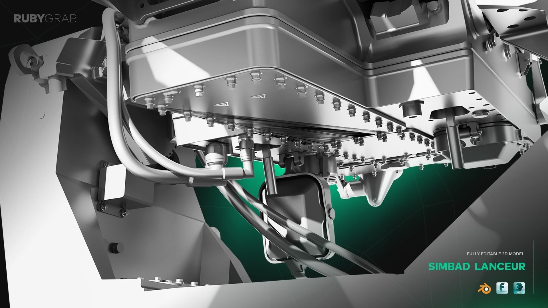 Simbad Lanceur - Anti-Air Self Defence System 3D model_6