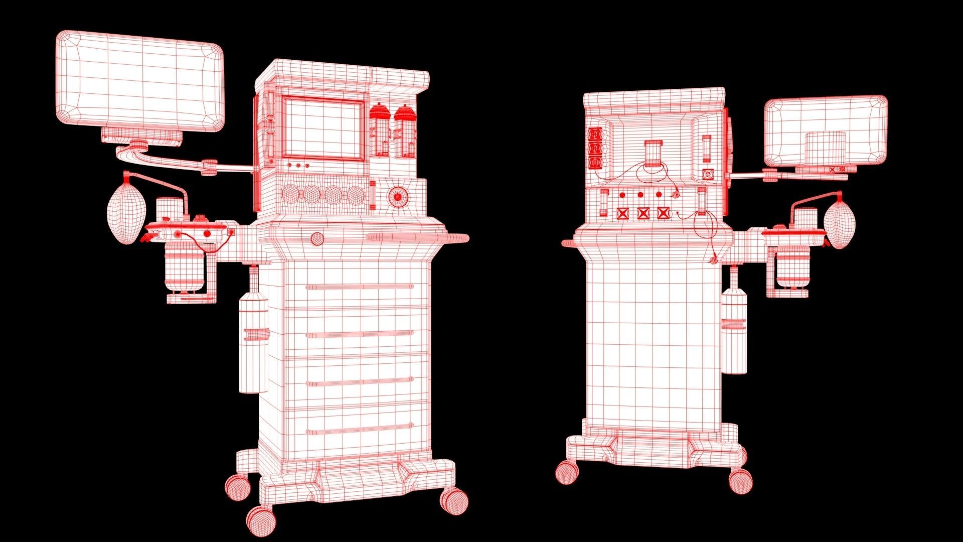 Anaesthetic Machine 3D model_8