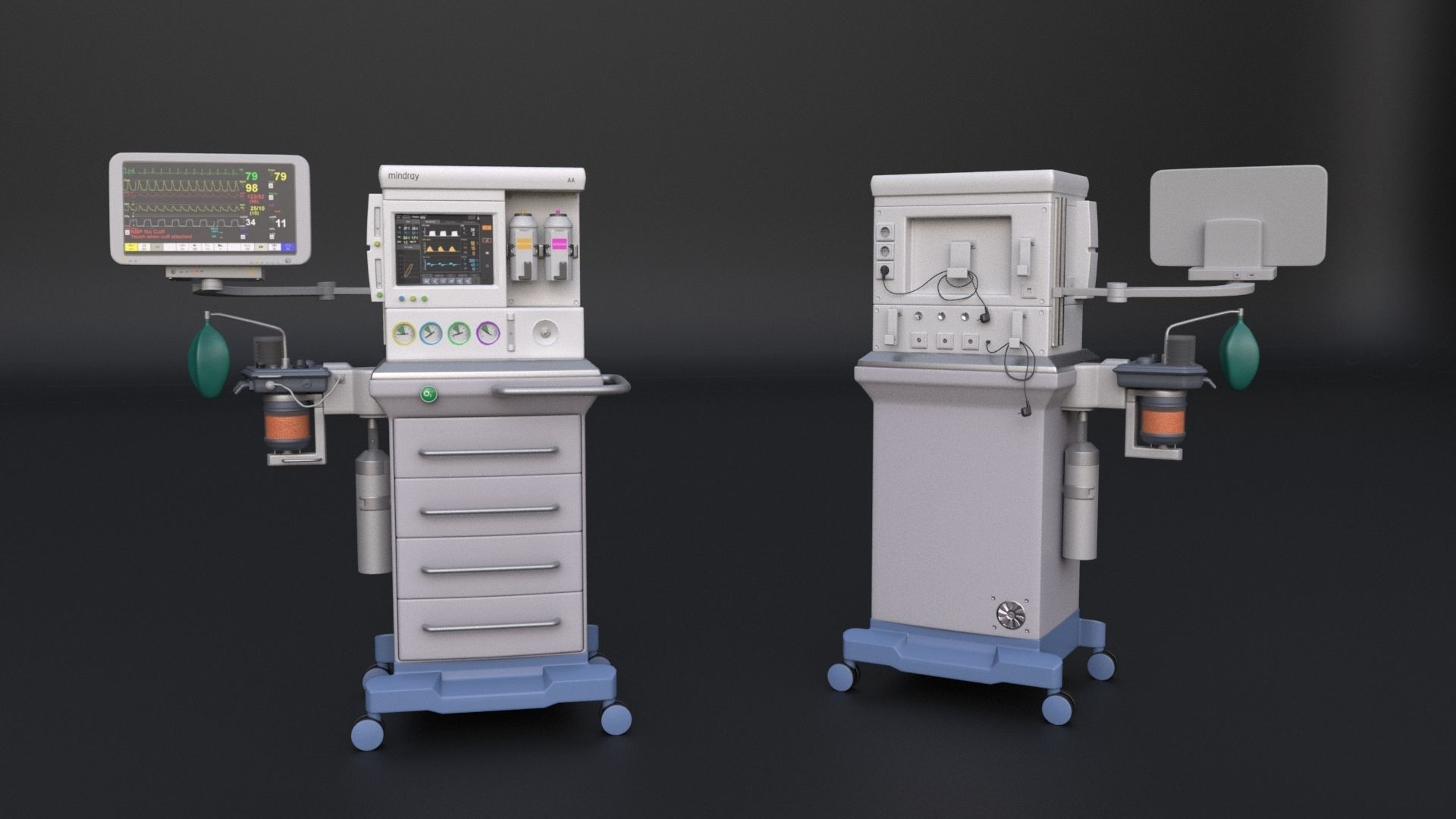 Anaesthetic Machine 3D model_3