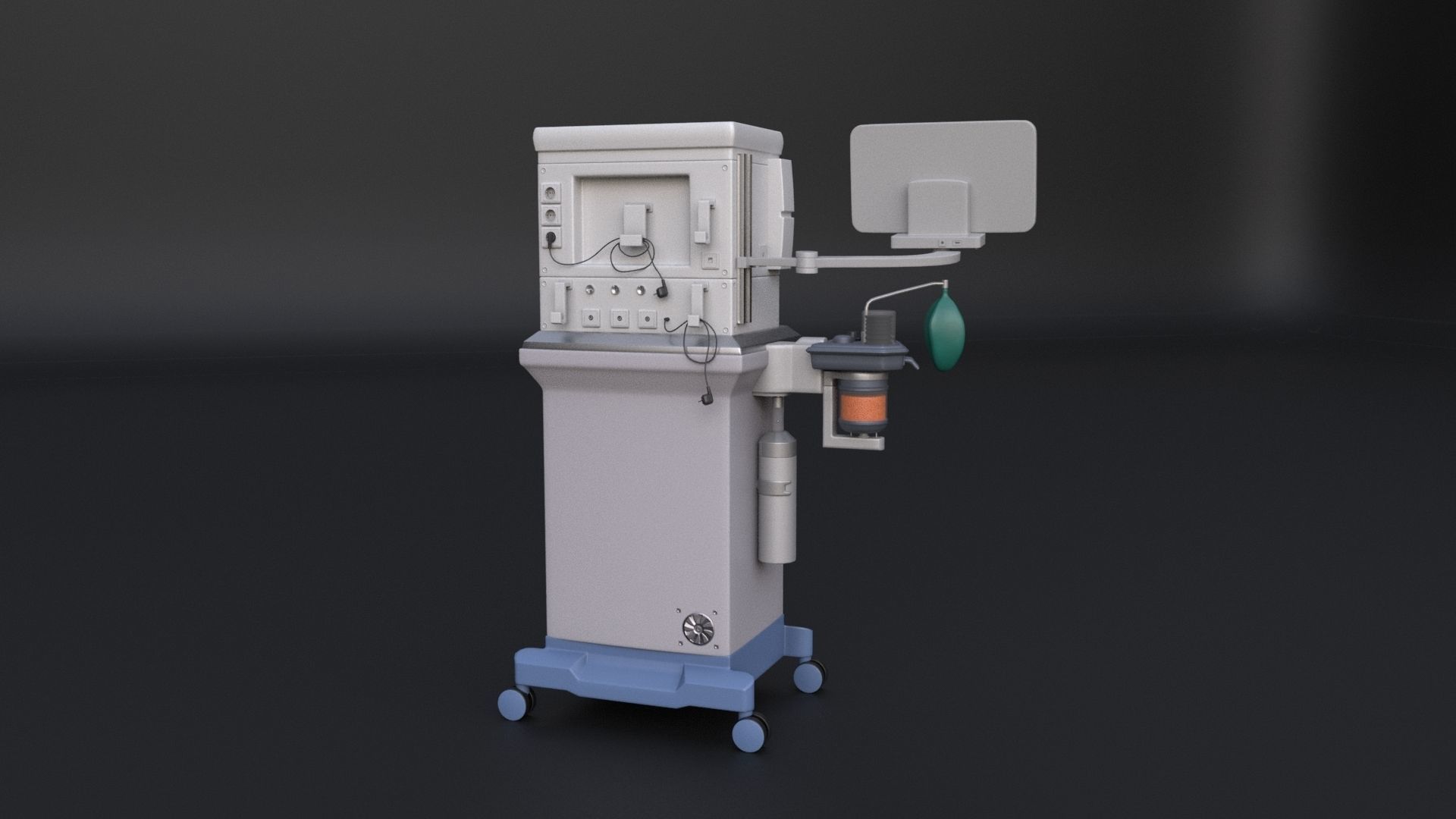 Anaesthetic Machine 3D model_2
