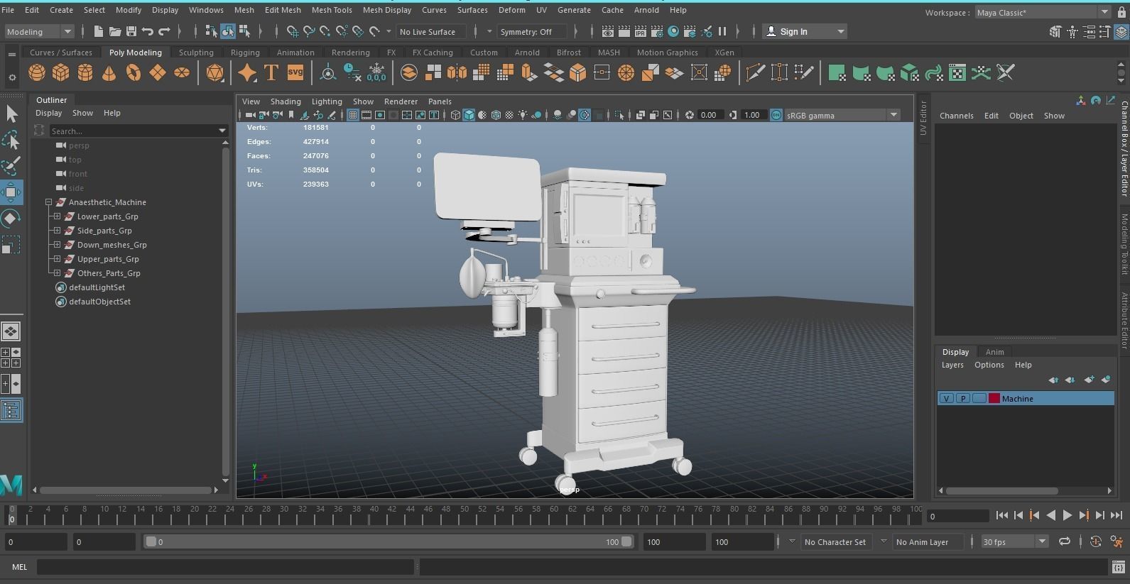 Anaesthetic Machine 3D model_7
