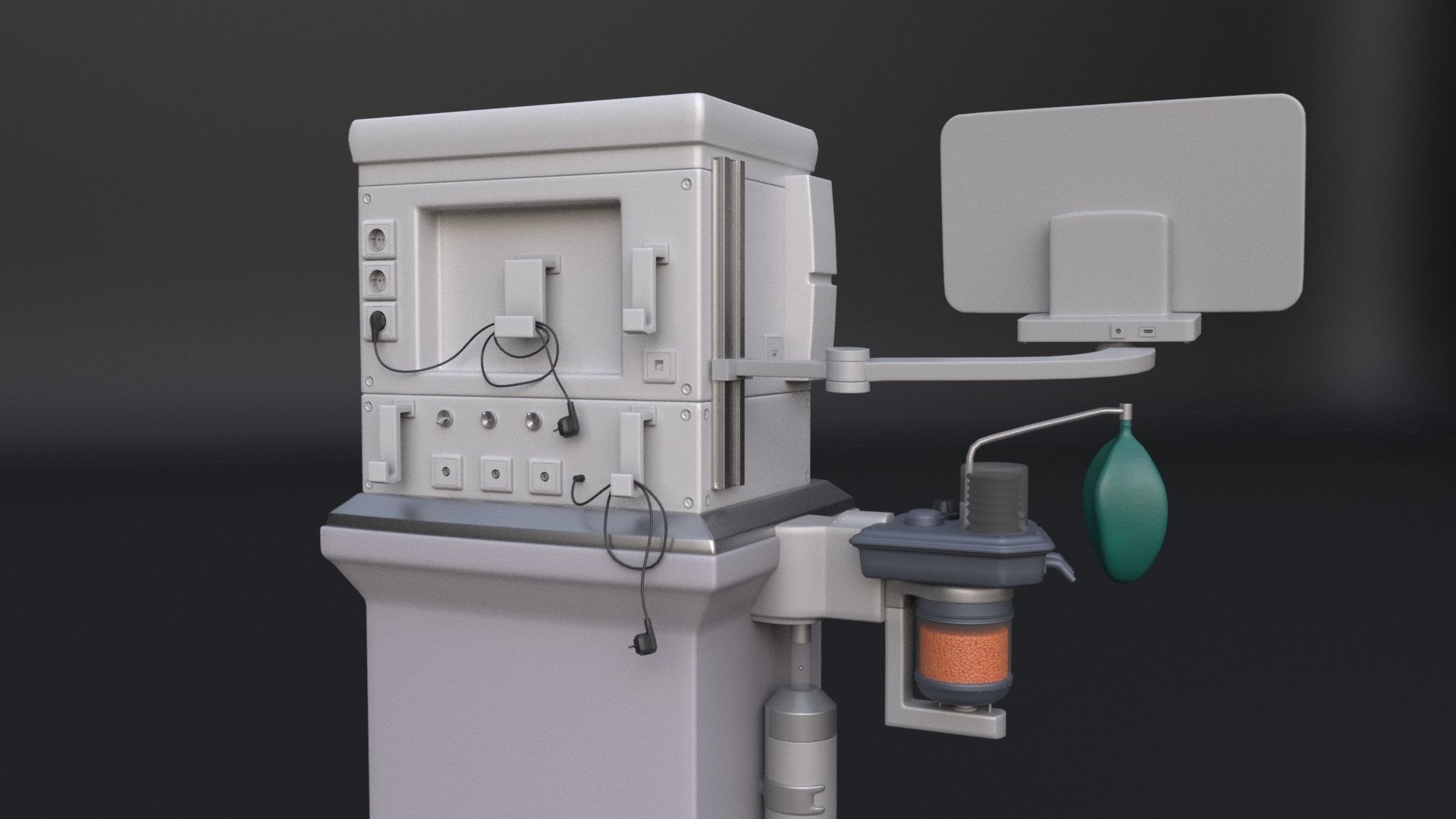 Anaesthetic Machine 3D model_5
