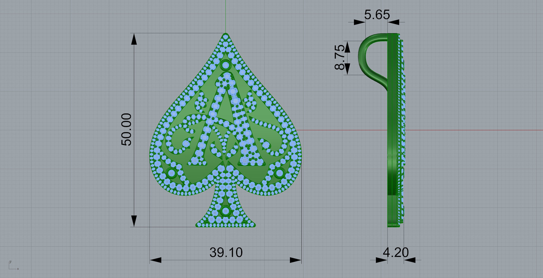 Gold N1161 3D print model_7