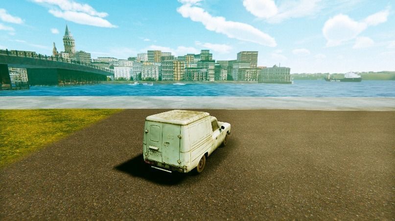 Istanbul Galata Bridge 90s 3D Model Low-poly 3D model_15