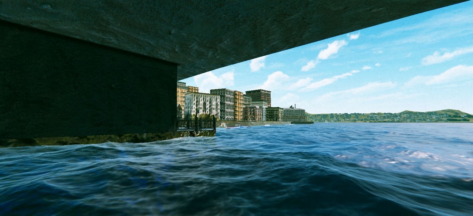 Istanbul Galata Bridge 90s 3D Model Low-poly 3D model_11