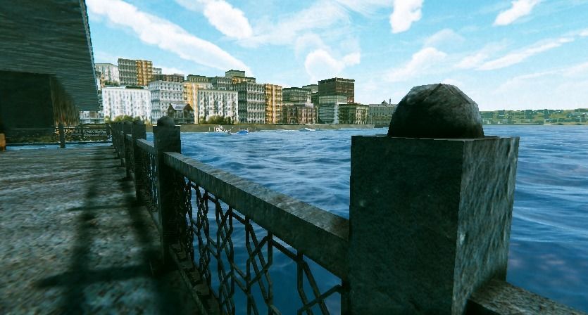 Istanbul Galata Bridge 90s 3D Model Low-poly 3D model_5