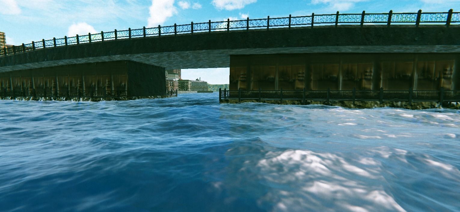 Istanbul Galata Bridge 90s 3D Model Low-poly 3D model_10