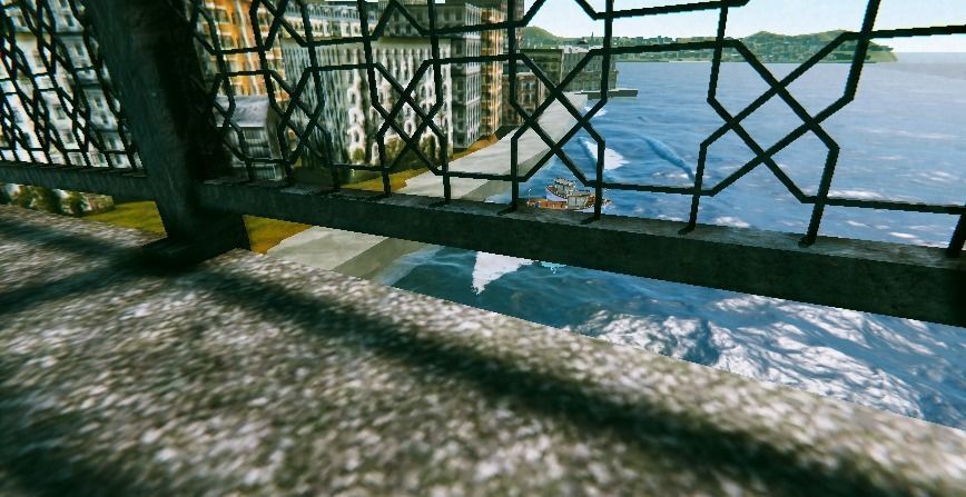 Istanbul Galata Bridge 90s 3D Model Low-poly 3D model_6