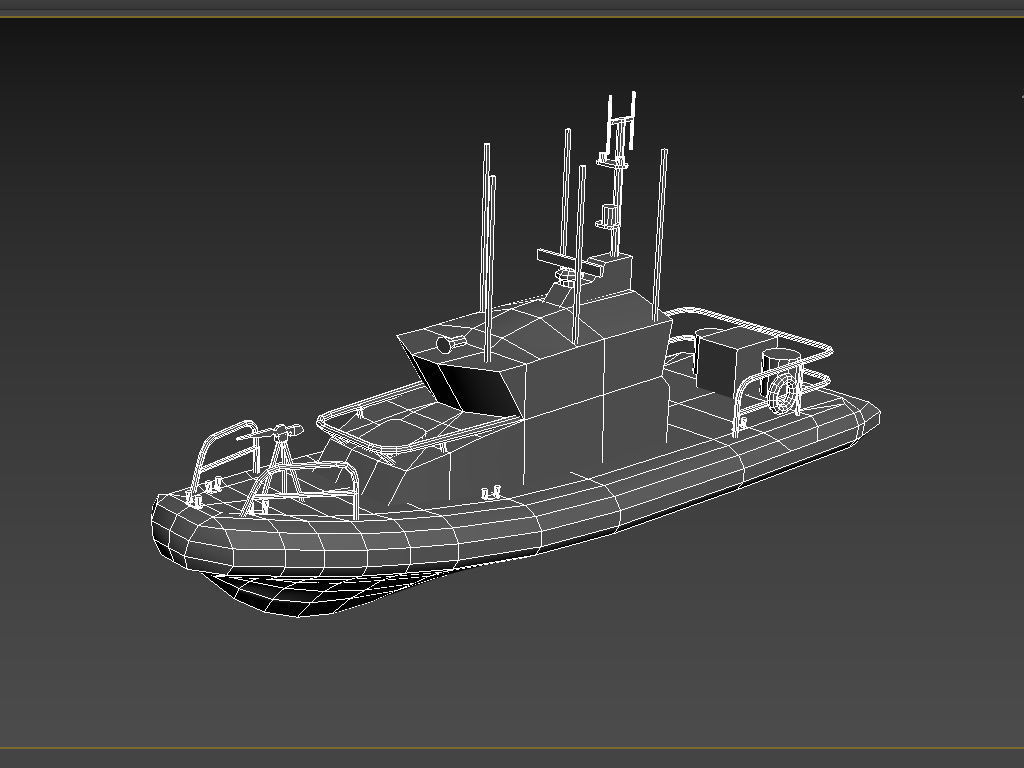 First Response Safe Boat Ship LOWEST Low-poly 3D model_4