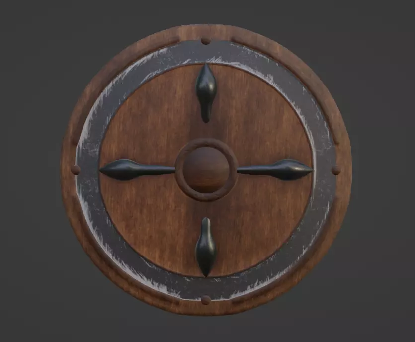 Medieval sheild Free 3D model