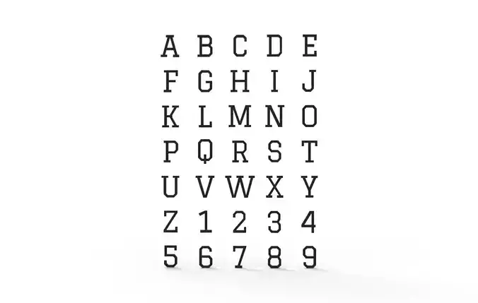 alphabet Letter 3D model