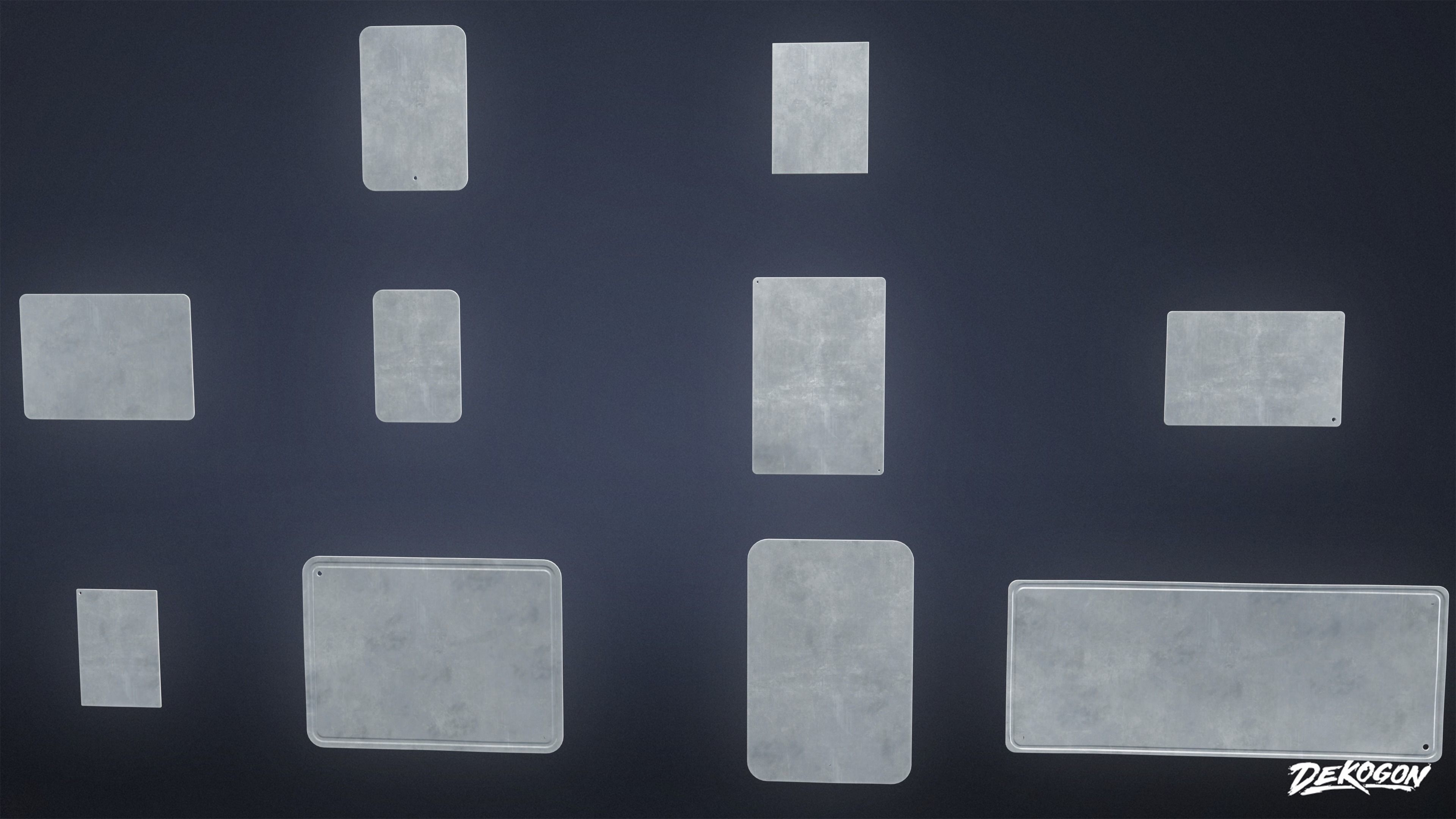 SIGNAGE - Sign Set 10 - LOW POLY AND NANITE Low-poly 3D model_14