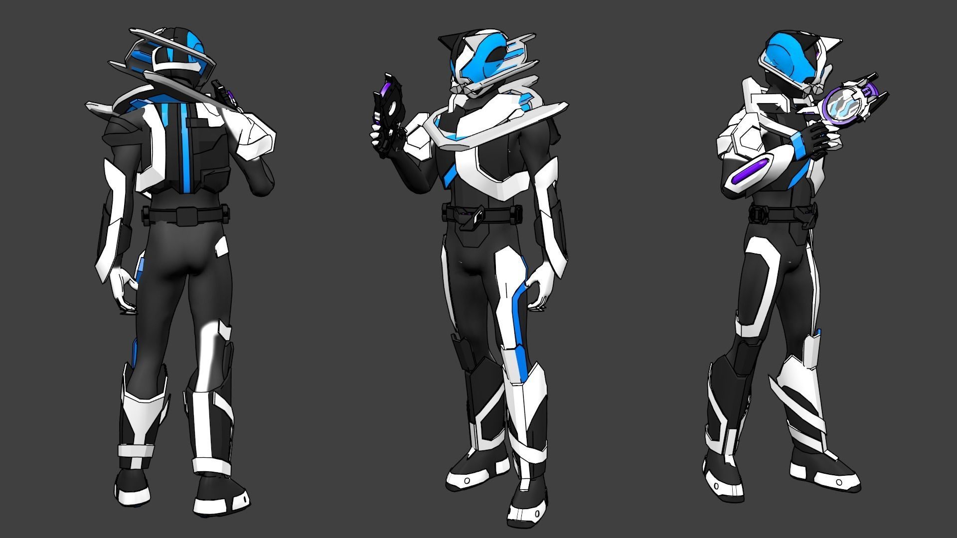 Kamen Rider Ziin  3D model_1