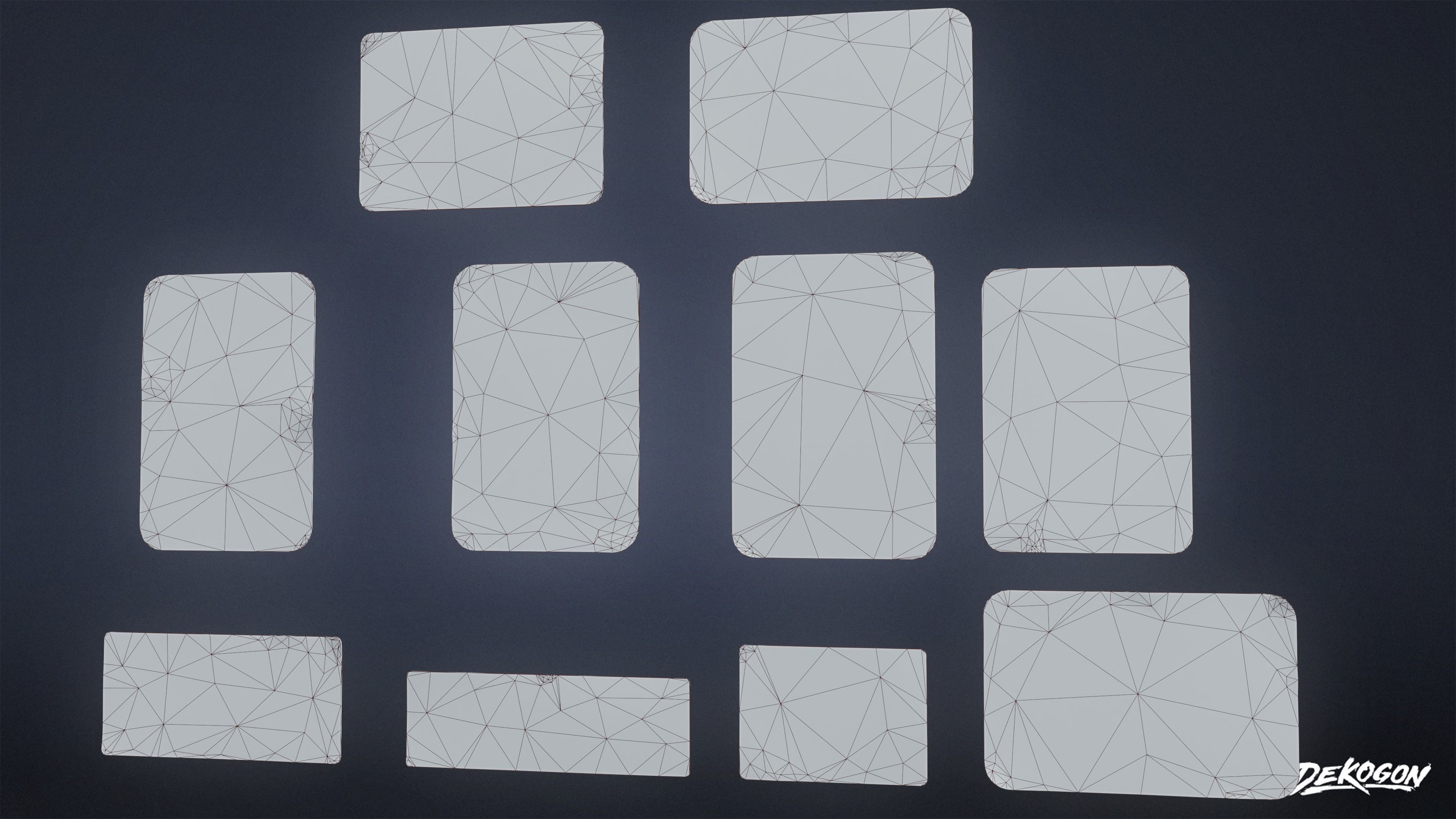 SIGNAGE - Sign Set 22 - LOW POLY AND NANITE Low-poly 3D model_1