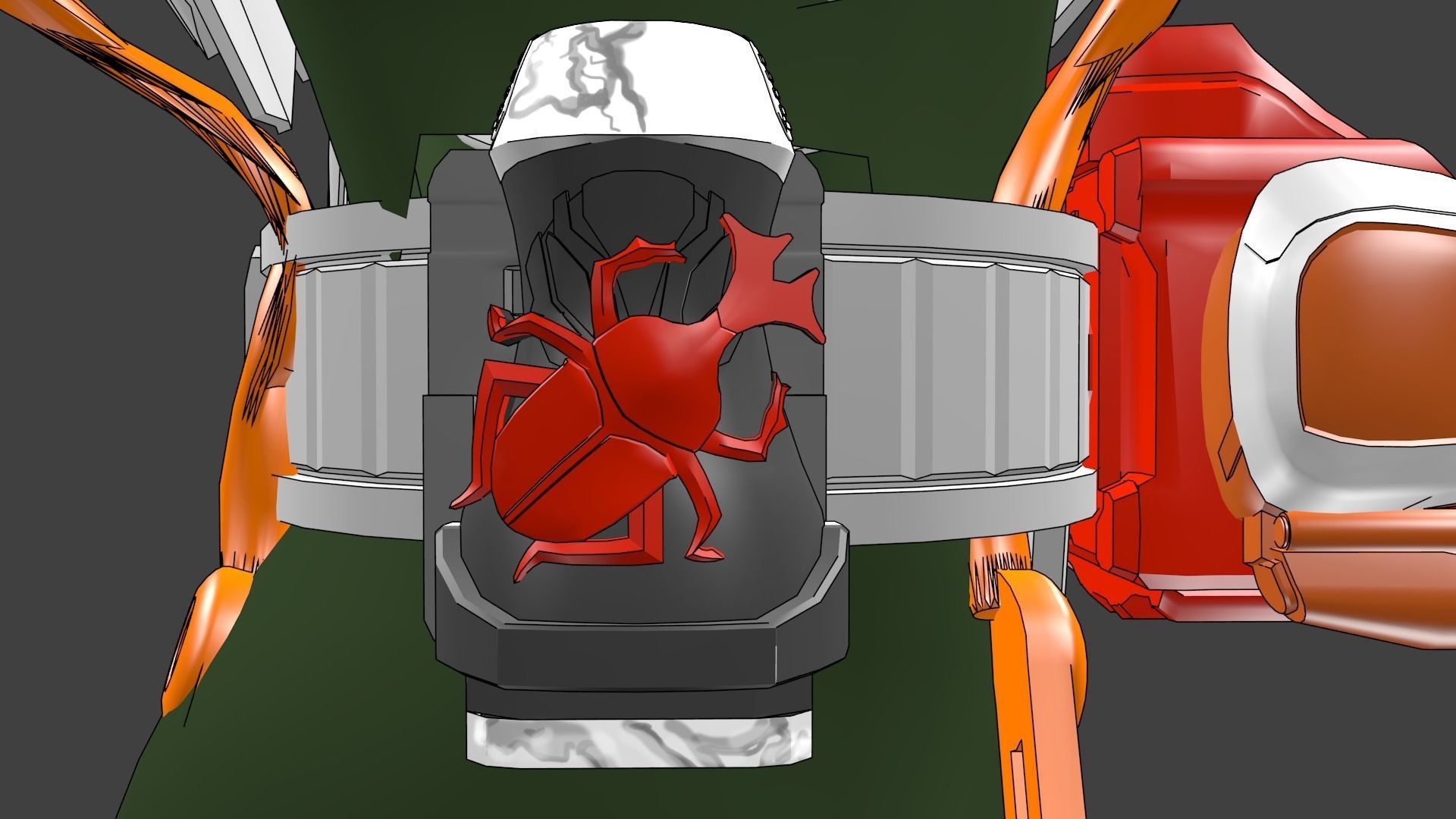 Kamen Rider Vail 3D model rigged | CGTrader