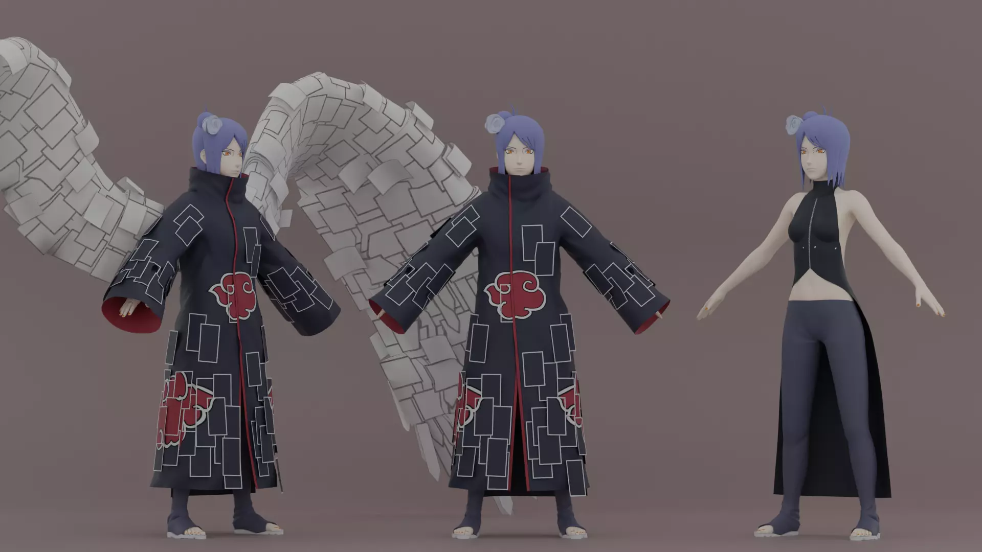  KONAN 3D RIGGED CHARACTER 3D model_0